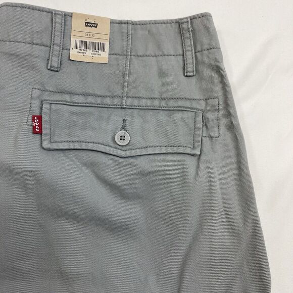Levi's Ace Cargos Gray Men's 38x32 Preppy Relaxed Slight Taper Leg Cotton Pants - Picture 8 of 11